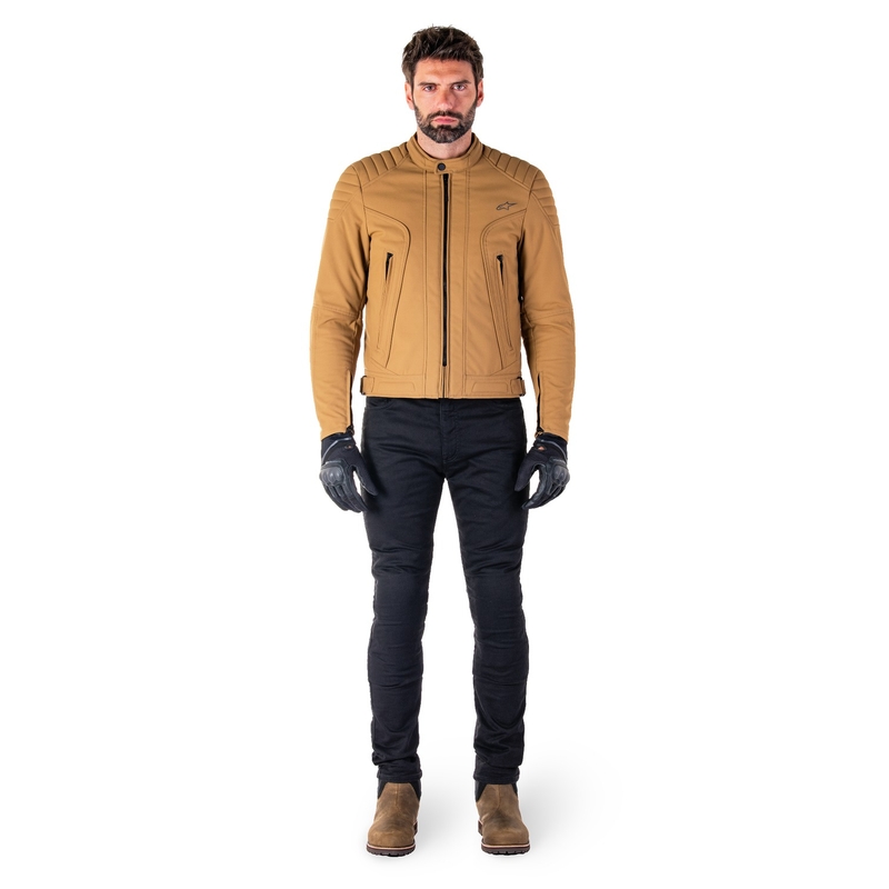 Alpinestars Clayton veekindel helepruun mootorratta jakk