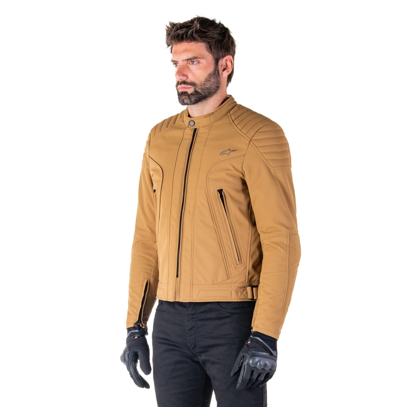 Alpinestars Clayton veekindel helepruun mootorratta jakk