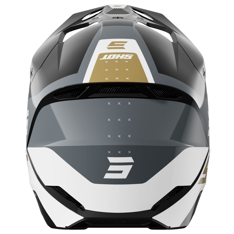 Motokrossi kiiver Shot Furious League kuld-must