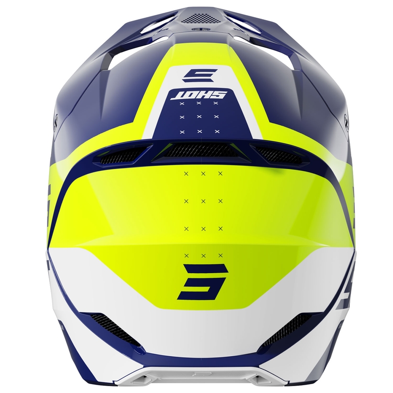 Motokross kiiver Shot Furious League sini-fluo kollane