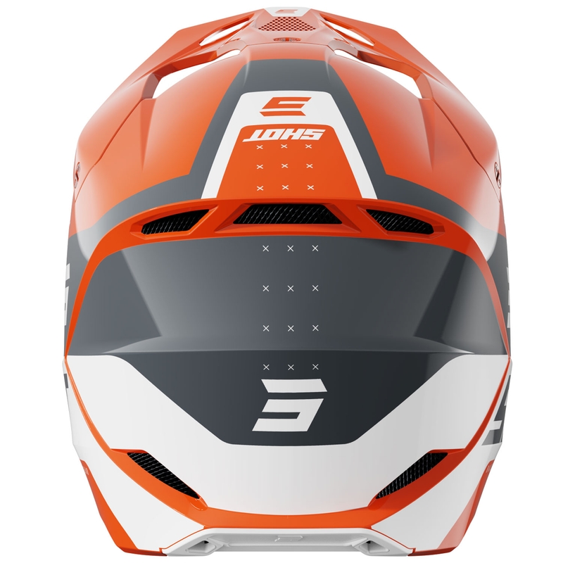 Motokross kiiver Shot Furious League oranž-hall