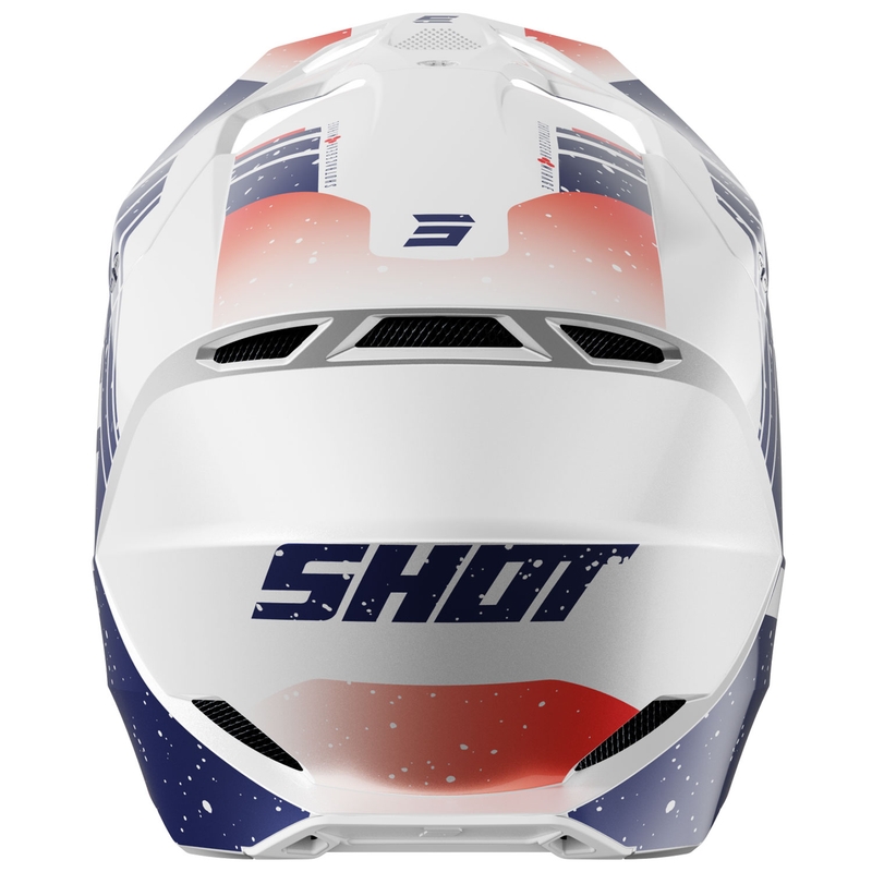 Motokrossi kiiver Shot Furious Mirage sini-punane