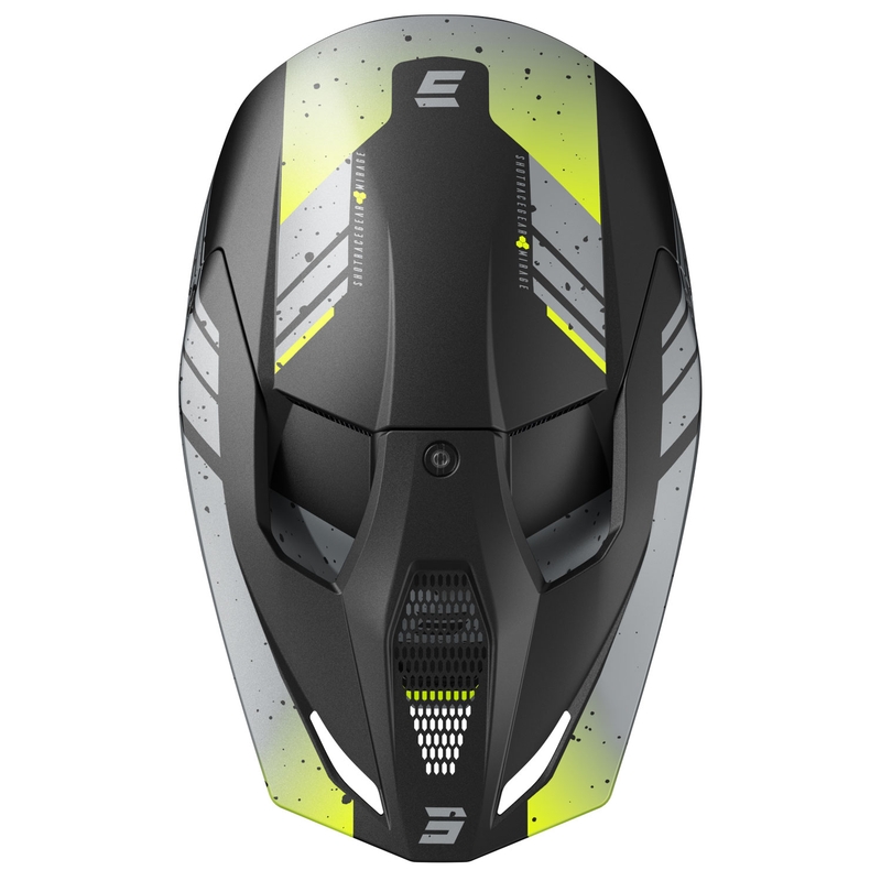Motokross kiiver Shot Furious Mirage hall-fluo kollane