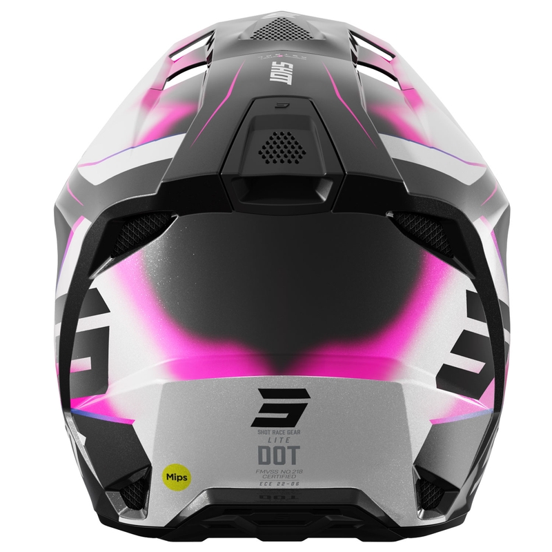 Motokrossi kiiver Shot Lite Astral sini-roosa