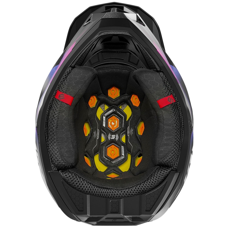 Motokrossi kiiver Shot Lite Astral sini-roosa