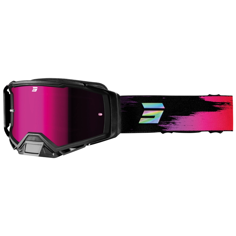 Motokrossiprillid Shot Core lilla iriidium plexiga