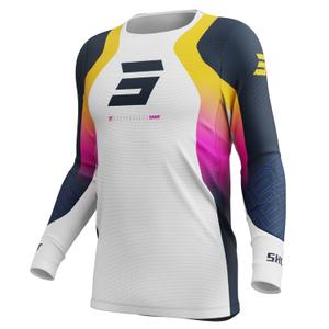 Motokrossitrikoo Shot Aerolite Ultra sini-oranž-roosa