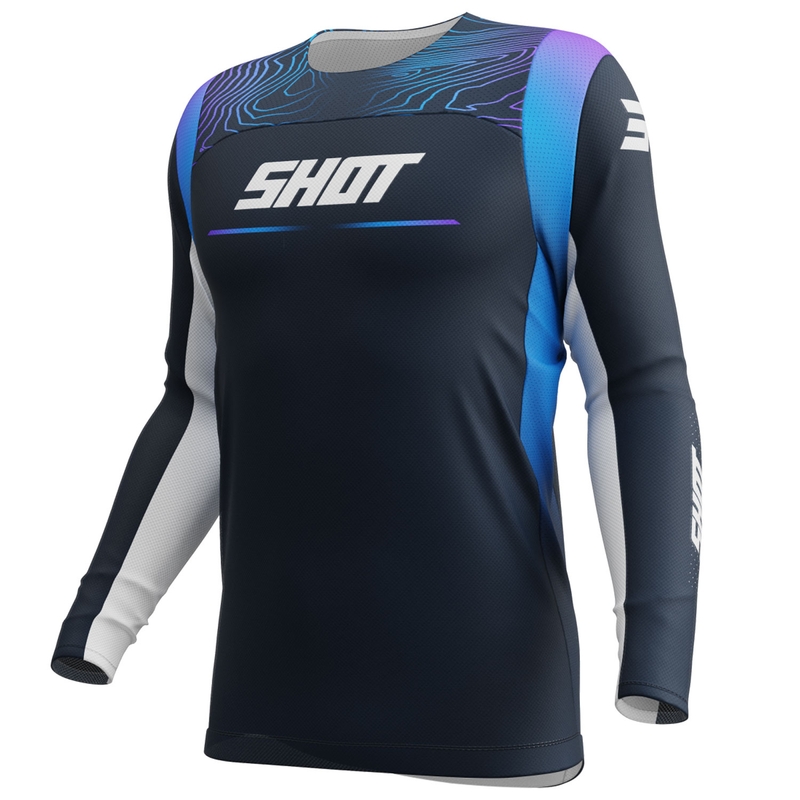Motokross trikoo Shot Contact Apex sinine