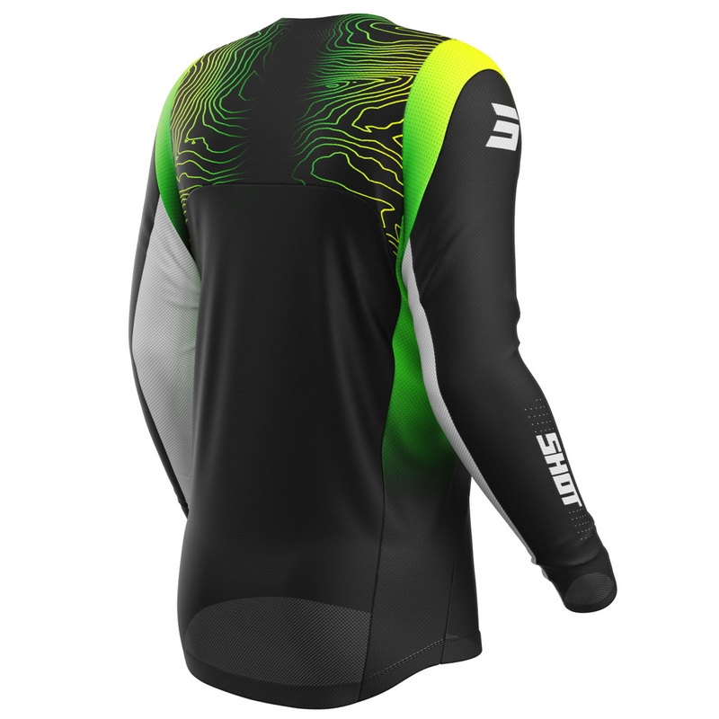 Motokross trikoo Shot Contact Apex fluo kollane