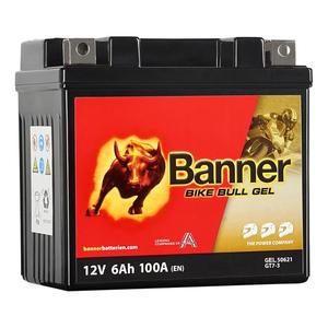 Geelaku Banner Bike Bull GEL 506 21/BGTZ7-S - GTZ7-S 12V, 6Ah, 100A