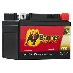 Geelaku Banner Bike Bull GEL 503 14/BGTX4-3 - GTX4-3 12V, 3Ah, 50A