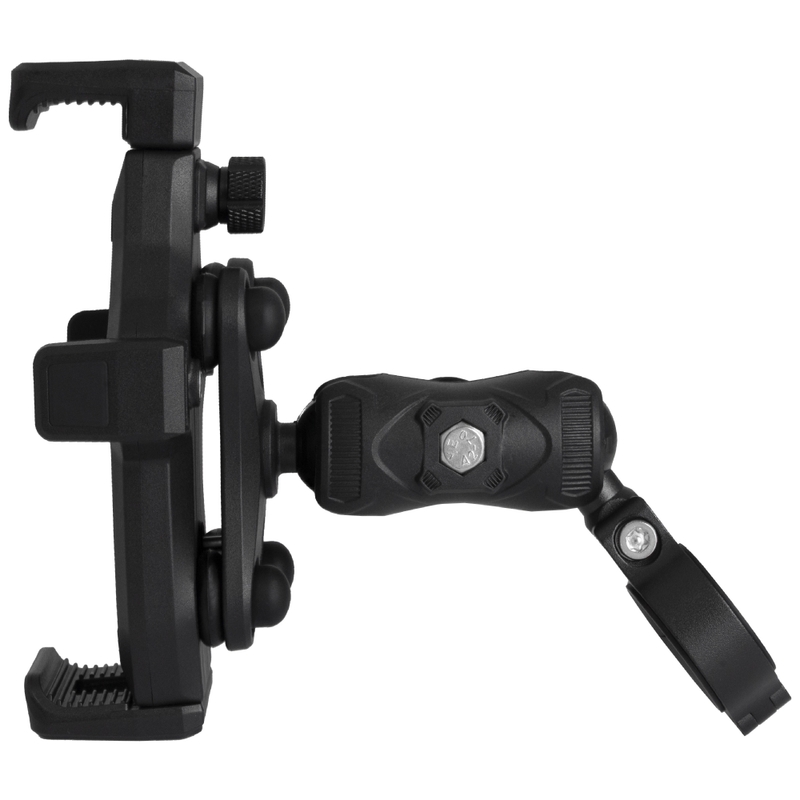 Vibratsioonivastane mootorrattahoidja lukuga MotoZem M25-1 must