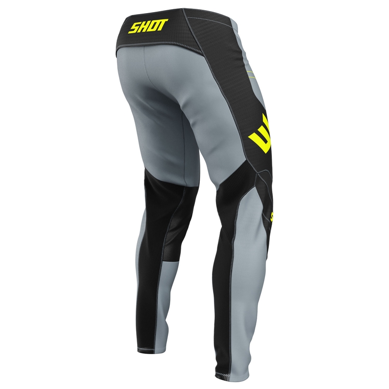 Motokrossi püksid Shot Contact Shield fluo kollane