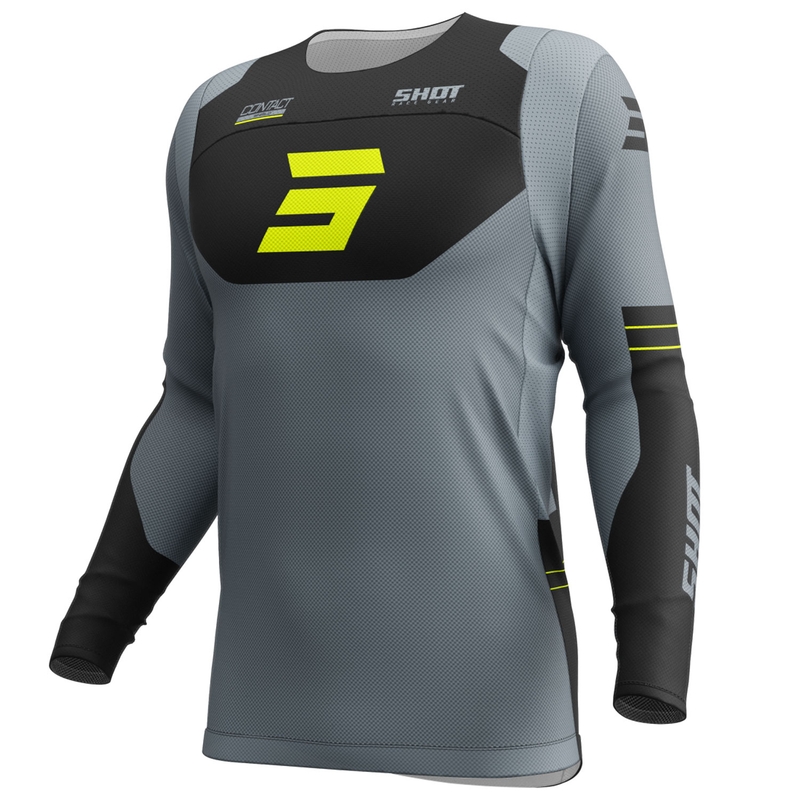 Motokross trikoo Shot Contact Shield fluo kollane