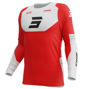 Motokross trikoo Shot Contact Shield punane
