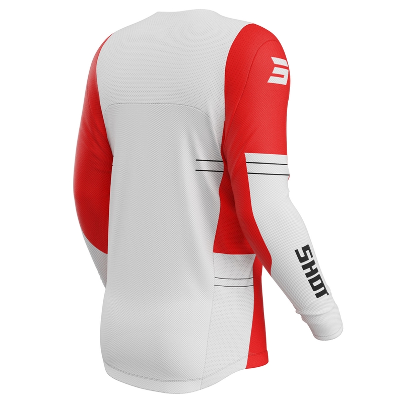 Motokross trikoo Shot Contact Shield punane