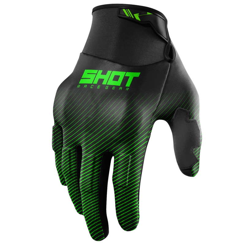 Motokross kindad Shot Drift Rim Green