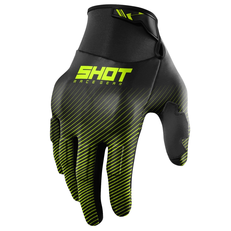 Motokross kindad Shot Drift Rim fluo kollane