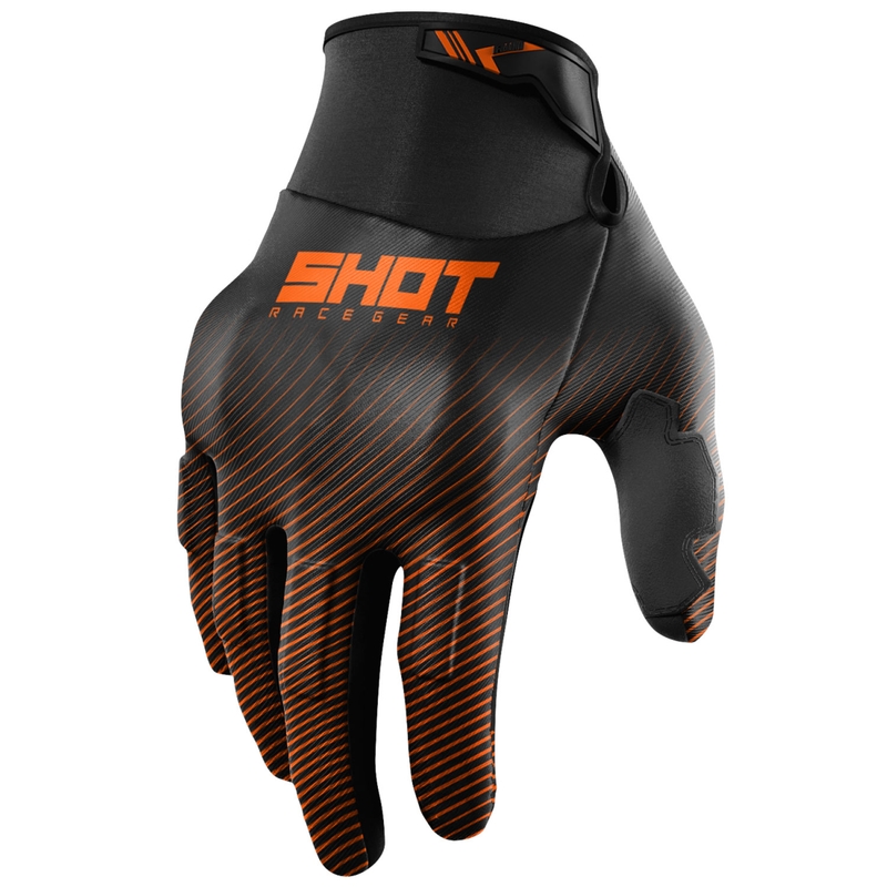 Motokross kindad Shot Drift Rim oranž