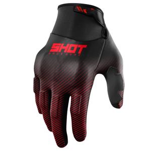 Motokross kindad Shot Drift Rim punane