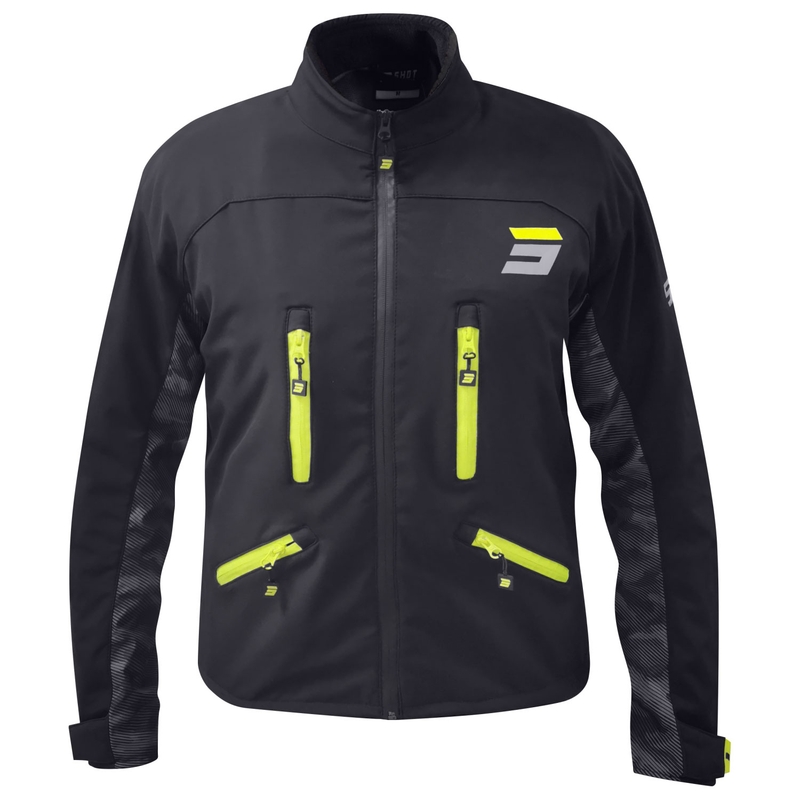 Mootorratta jope Shot Climatic must-fluo kollane