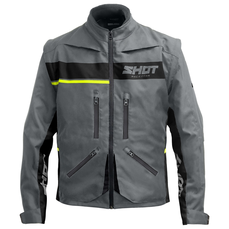Mootorratta jope Shot Contact Assault 2.0 hall-fluo kollane