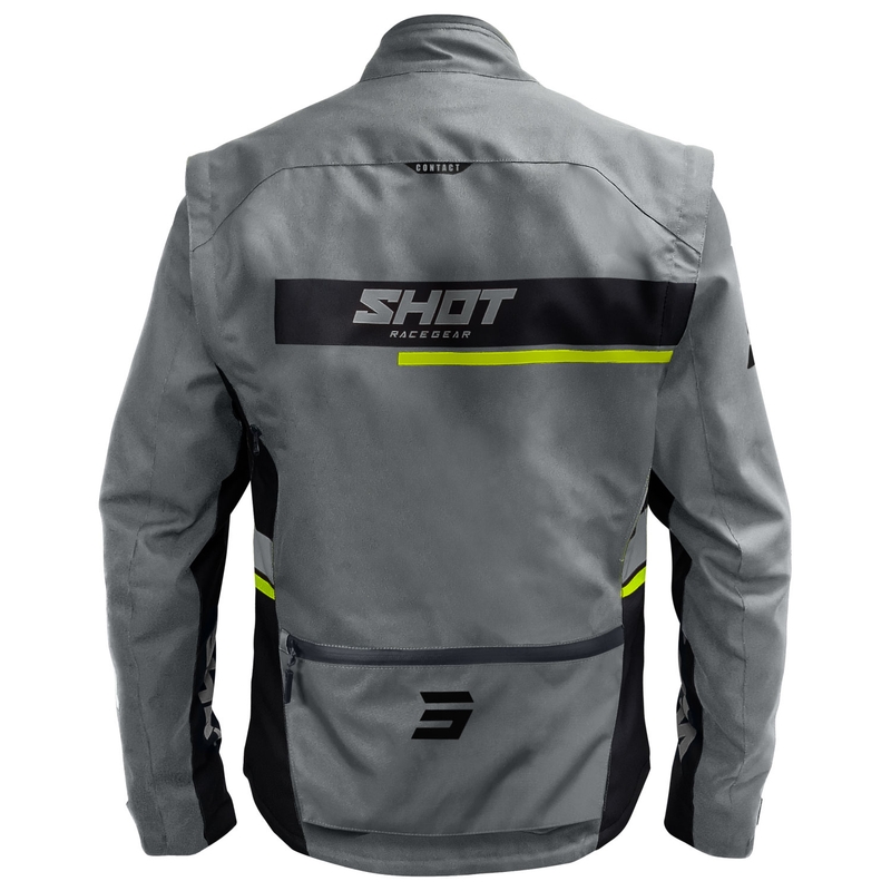 Mootorratta jope Shot Contact Assault 2.0 hall-fluo kollane