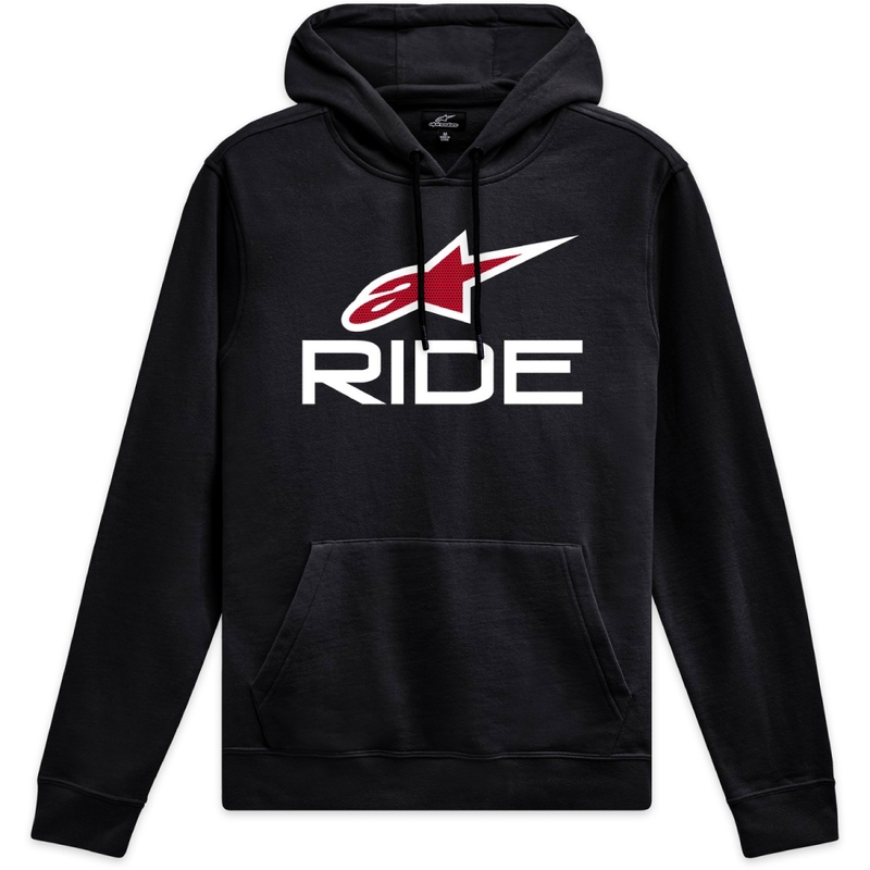Alpinestars Ride 4.0 kapuutsiga must, valge ja punane