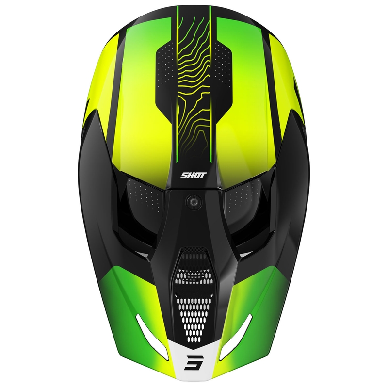 Dětská motokrosová helma Shot Furious Apex fluo žlutá