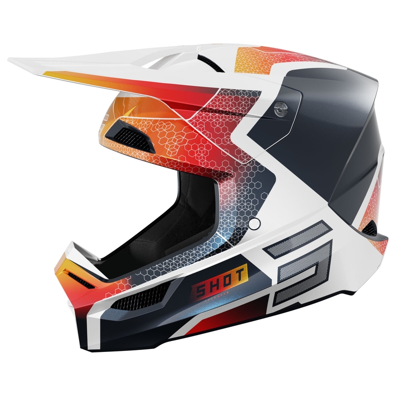 Laste motokrossi kiiver Shot Furious Phaser sini-punane
