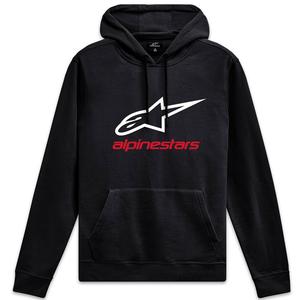 Alpinestars Always 2.0 must, valge ja punane kapuuts Hoodie