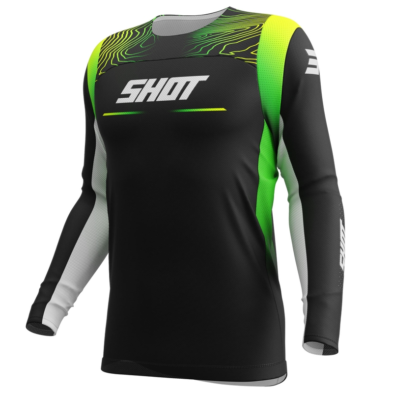 Laste motokrossitrikoo Shot Contact Apex fluo kollane