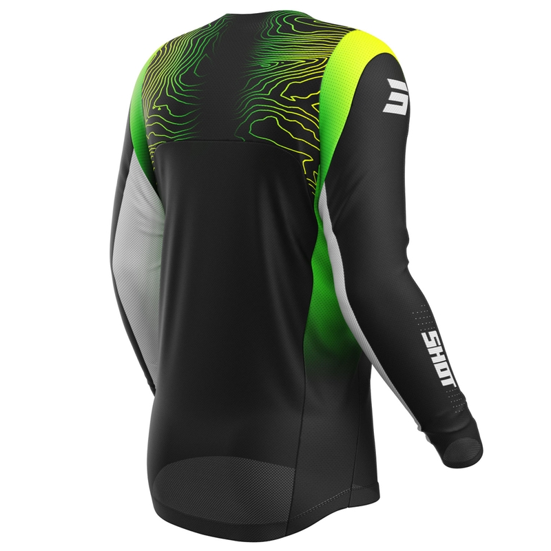 Laste motokrossitrikoo Shot Contact Apex fluo kollane