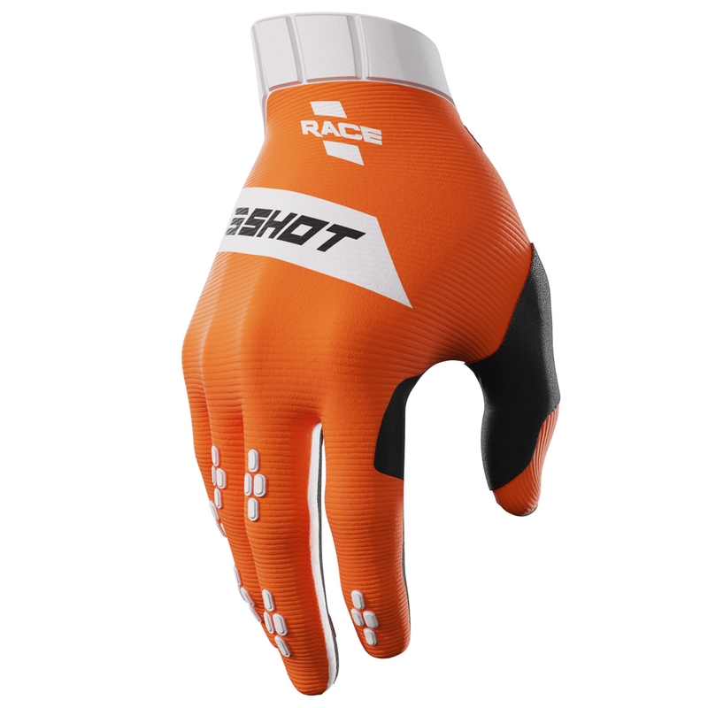 Laste motokrossi kindad Shot Race oranžid