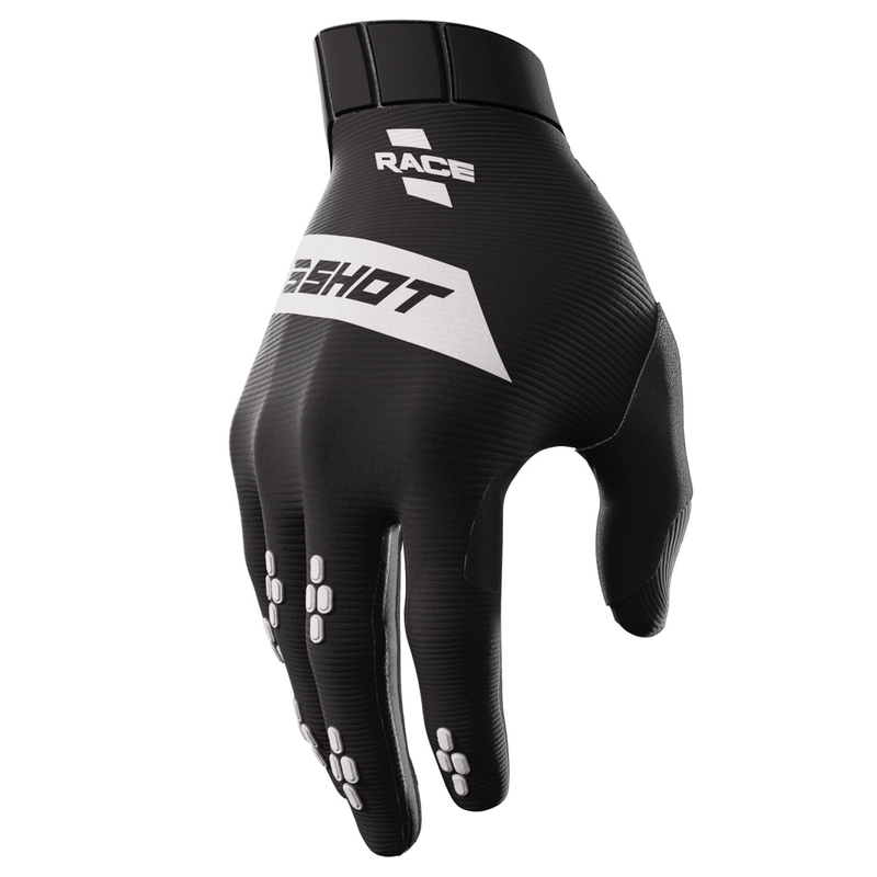Laste motokrossi kindad Shot Race mustad allahindlus
