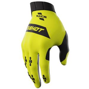 Laste motokrossi kindad Shot Race fluo kollane