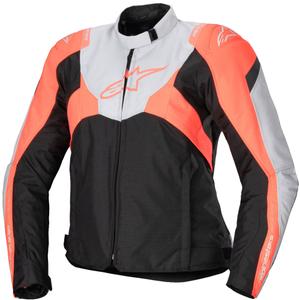 Alpinestars naiste Stella T-Jaws 4 veekindel must-hall-fluorpunane mootorratta jakk
