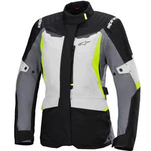 Alpinestars Stella ST-1 naiste veekindel hall-must-fluorollane mootorratta jope