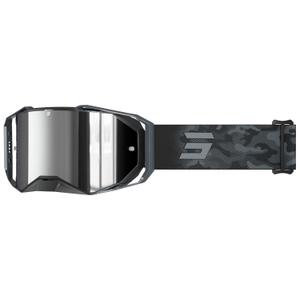 Motokrossiprillid Shot Lite Patrol hallid, hõbedase iriidiumpleksiga.