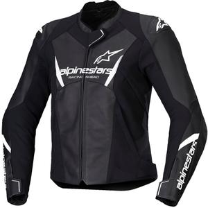 Alpinestars Stella Faster 3 naiste nahast mootorratta jope must-valge