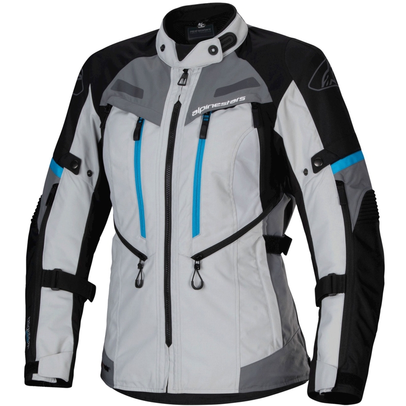 Alpinestars Stella Bogota PRO Drystar naiste mootorratta jope hall-must-sinine