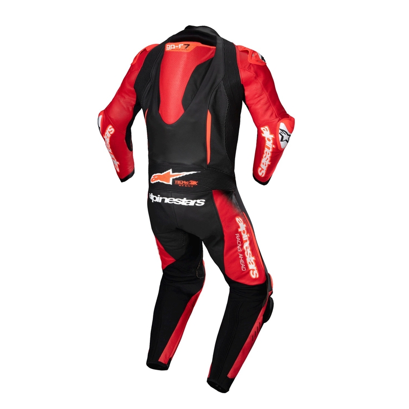 Alpinestars GP-R7 Tech-Air valmis/ühilduv must/punane üheosaline nahkülikond