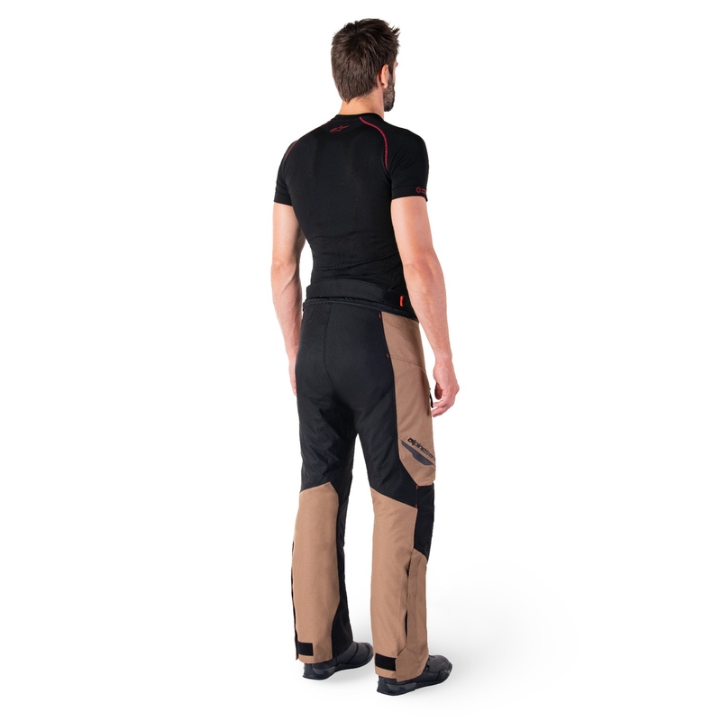 Alpinestars ST-1 veekindlad khaki-mustad-mustad-fluorpunased mootorrattapüksid