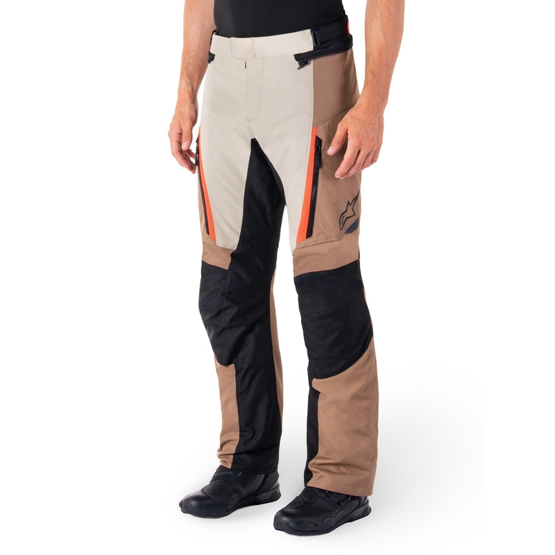 Alpinestars ST-1 veekindlad khaki-mustad-mustad-fluorpunased mootorrattapüksid