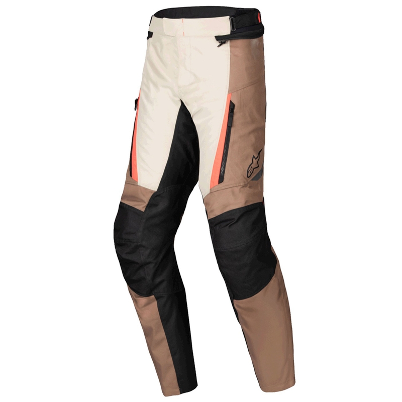 Alpinestars ST-1 veekindlad khaki-mustad-mustad-fluorpunased mootorrattapüksid