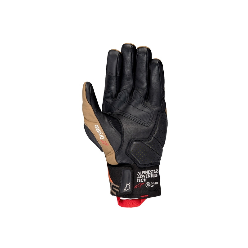 Alpinestars Belize 3 Drystar mustad ja pruunid mootorratta kindad