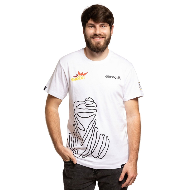 T-särk Meatfly Big Shock Dakar valge