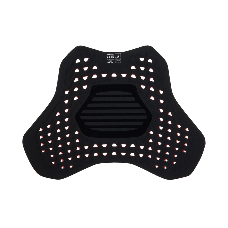 Alpinestars Nucleon Plasma Racing rindekaitsmed Velcro punase ja musta värviga