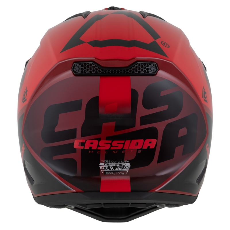 Cassida Cross Cup 2 Napa punane pärl-lilla-must motokrossi kiiver