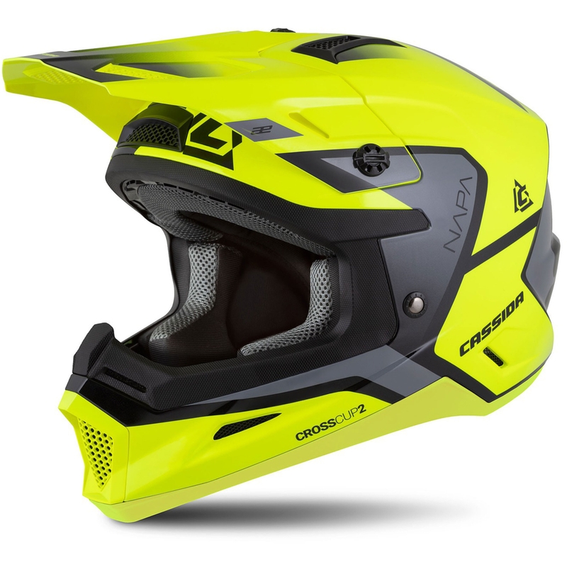 Cassida Cross Cup 2 Napa fluo-kollane-must-hall motokrossikiiver